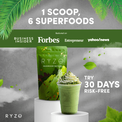 Green plant sprout icon with three leaves representing adaptogenic herbs
